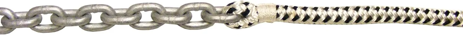 Titan 10517988, Anchor Rode Pre-Spliced with 15-Feet X 3/8-Inch G43 ISO HT Chain and 200-Feet X 5/8-Inch Double Braid Nylon Rope