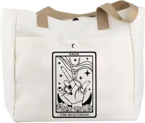 TOBGBE Funny Beautician Idea Canvas Bag Hairdresser Cosmetologist Gifts Barber Gift Hair Stylist Appreciation Gift (Beautician TO)