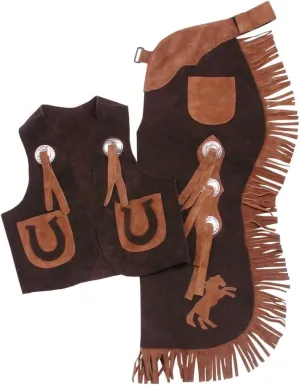 Tough-1 Kids Chap/Vest Set Horseshoes