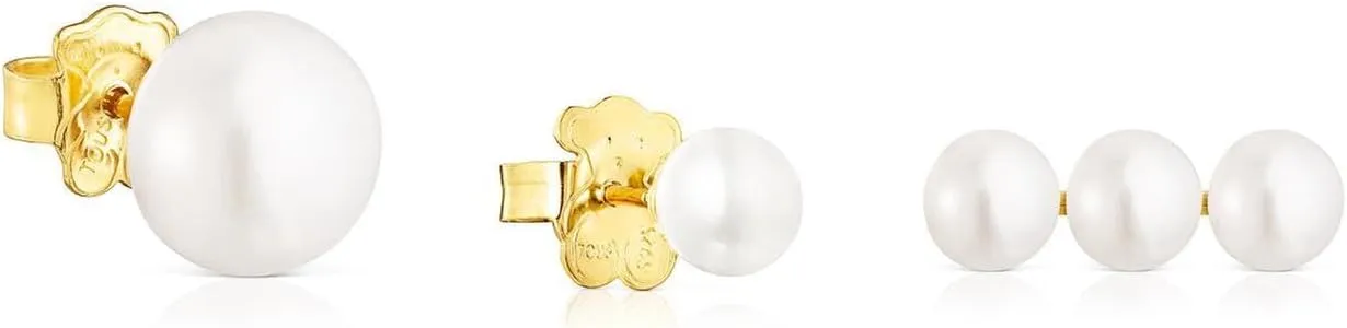 TOUS Gloss Pearl Earring Set