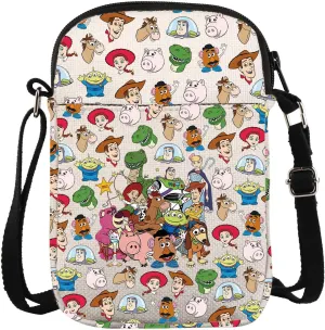 Toy Movie Inspired Crossbody Bag Woody & Buzz & Slinky Dog & Forky Fans Gift