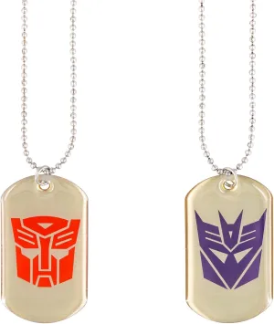 Transformers Autobot & Decepticon Logo Dog Tags