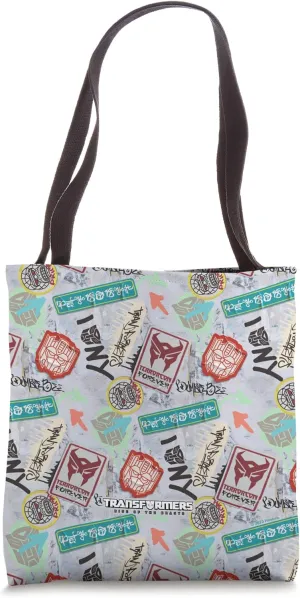 Transformers: Rise of the Beasts Battle In Brooklyn Patches Tote Bag