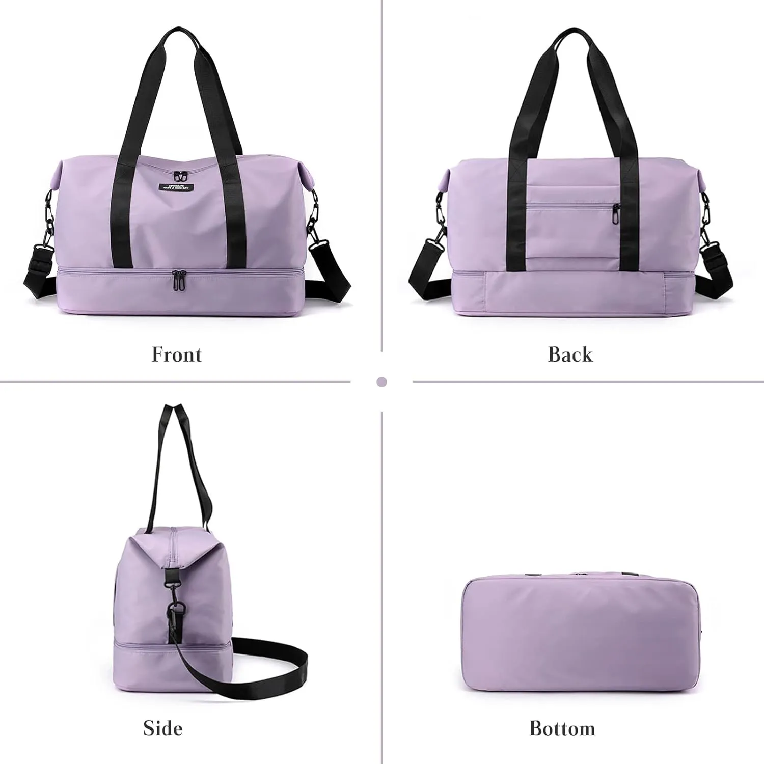 Travel Duffel Bag for Women and Men Foldable Weekender Overnight Bag