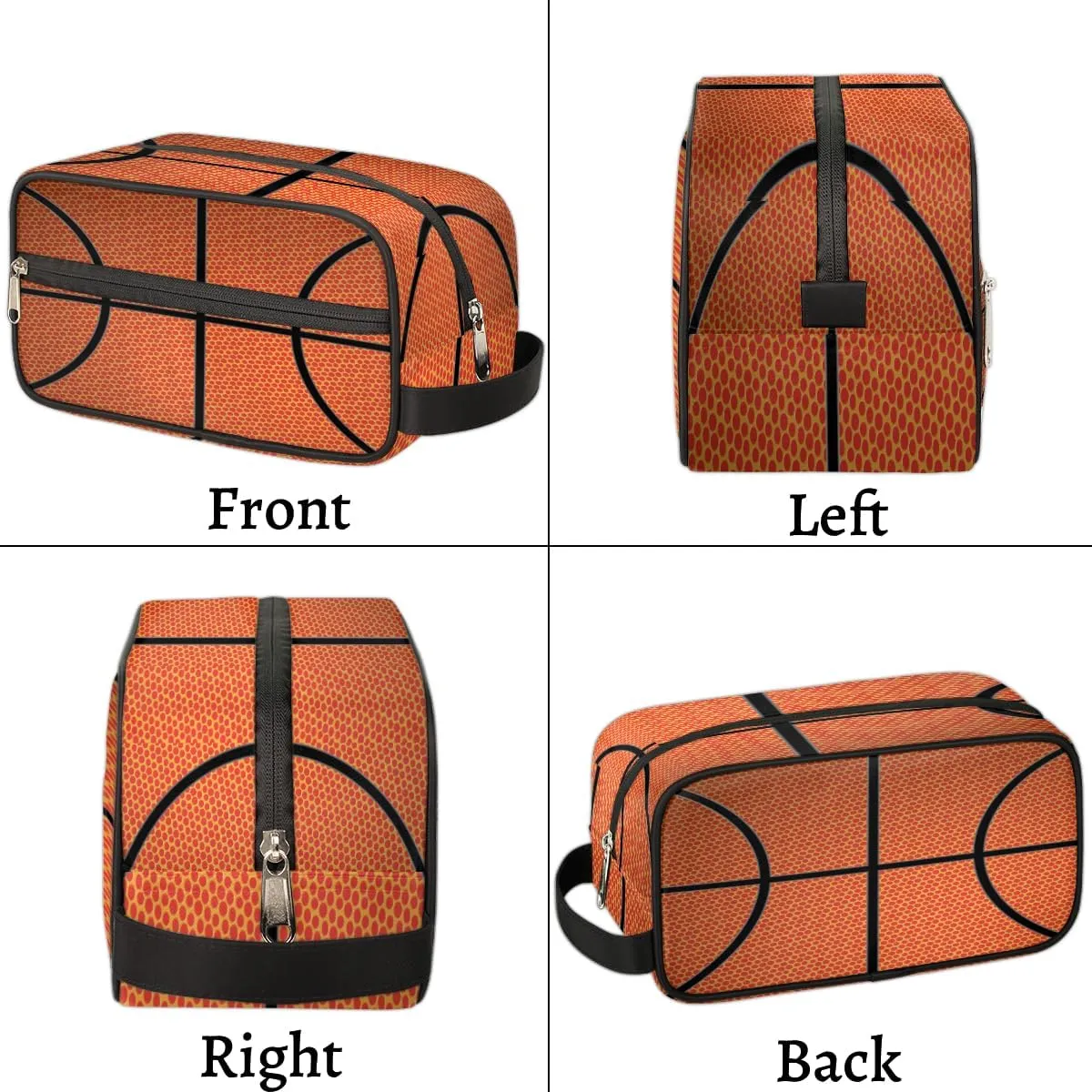 Travel Toiletry Bag for Boys Men, Waterproof Hanging Dopp Kit for Women, Basketball Shaving Bag with Large Capacity for Travel,Sports Shower