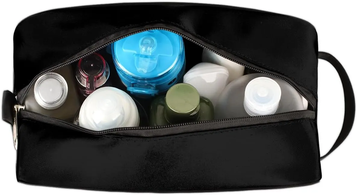 Travel Toiletry Bag for Boys, Waterproof Hanging Dopp Kit for Men, Shaving Bag with Large Capacity for Travel,Sports Shower (3D Blue Soccer)