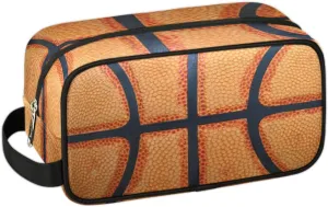 Travel Toiletry Bag for Boys, Waterproof Hanging Dopp Kit for Men, Shaving Bag with Large Capacity for Travel,Sports Shower (Retro Basketball Sport)