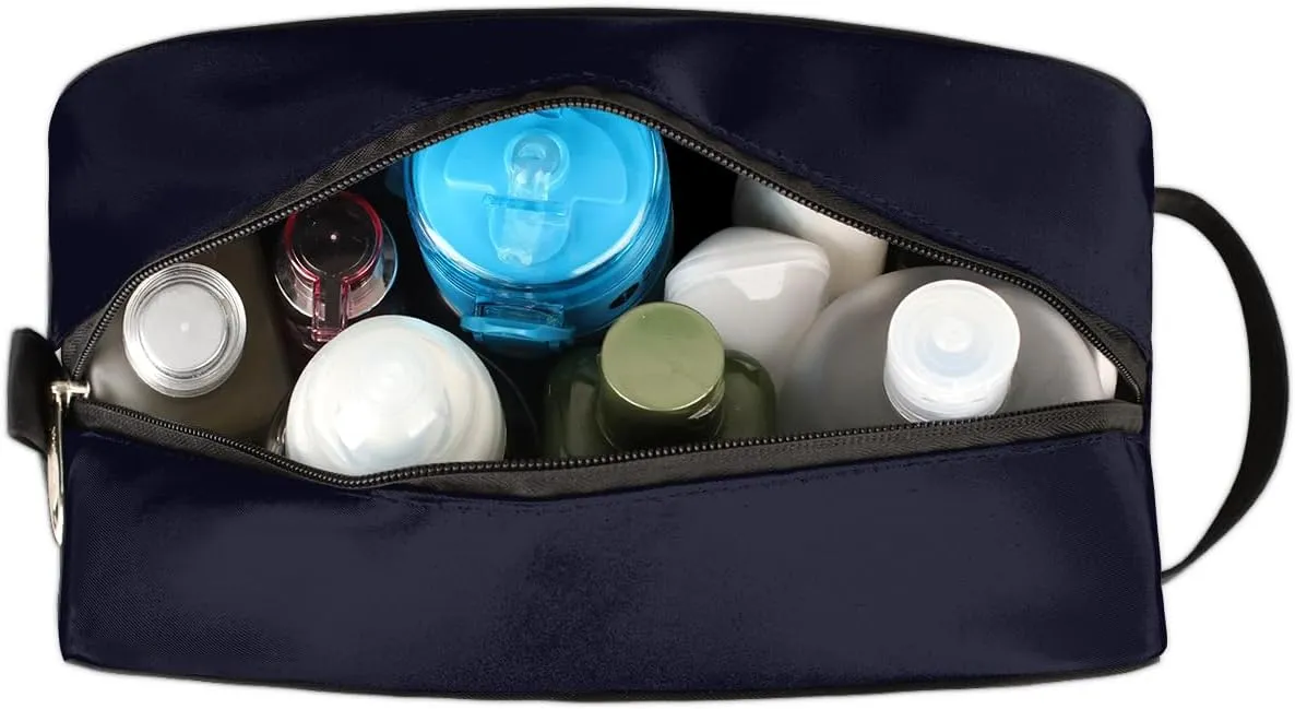 Travel Toiletry Bag for Men Women, Water-resistant Shaving Bag, Foldable Storage Bags with Handle for Toiletries Accessories Cosmetics Brushes Tools (Bigfoot)