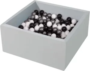 TRENDBOX Ball Pit Kids Ball Pit Memory Foam Ball Pit Square Ball Pits for Toddlers Babies Ball Pit Balls NOT Included - Gray