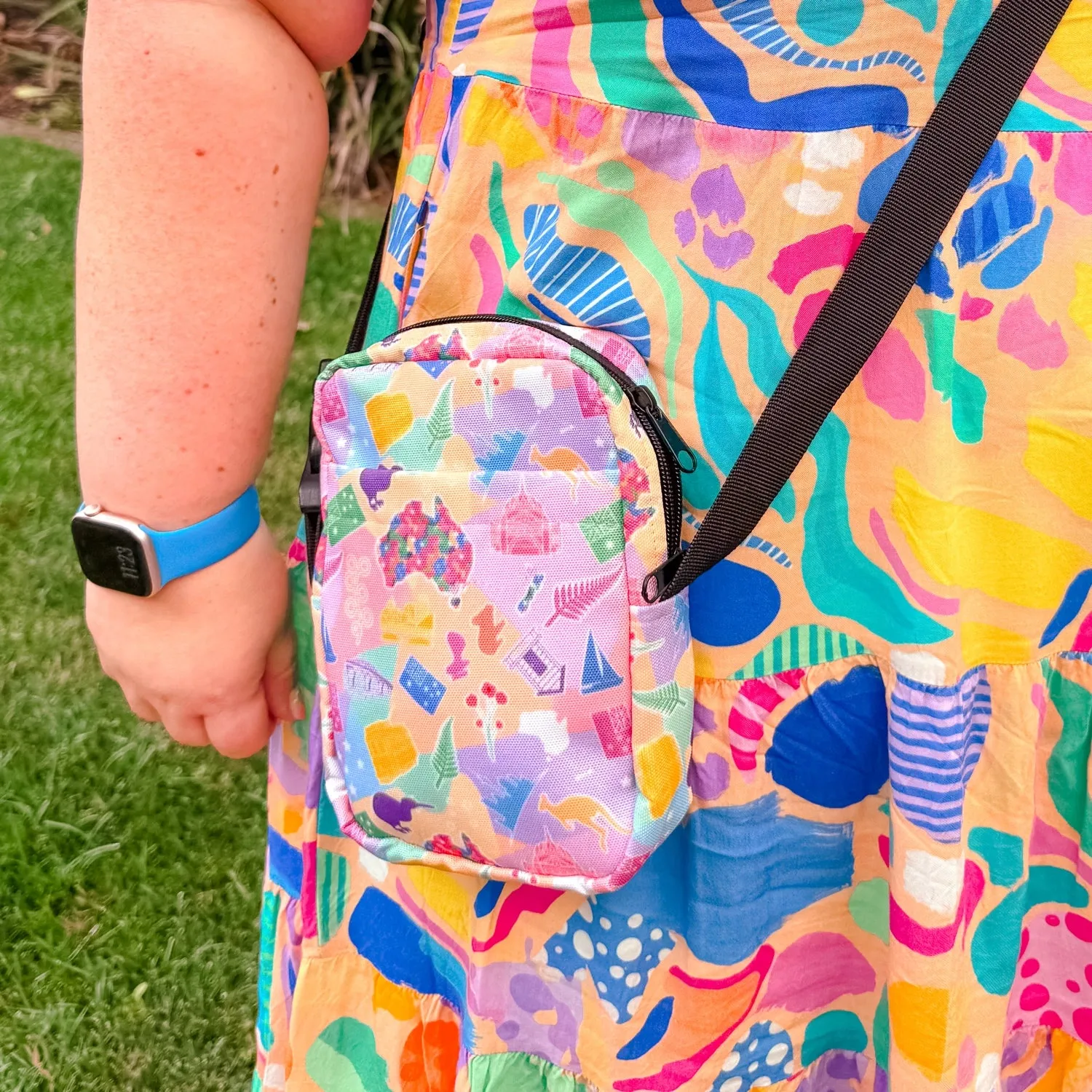Tropical Geometry Mini Crossbody Bag