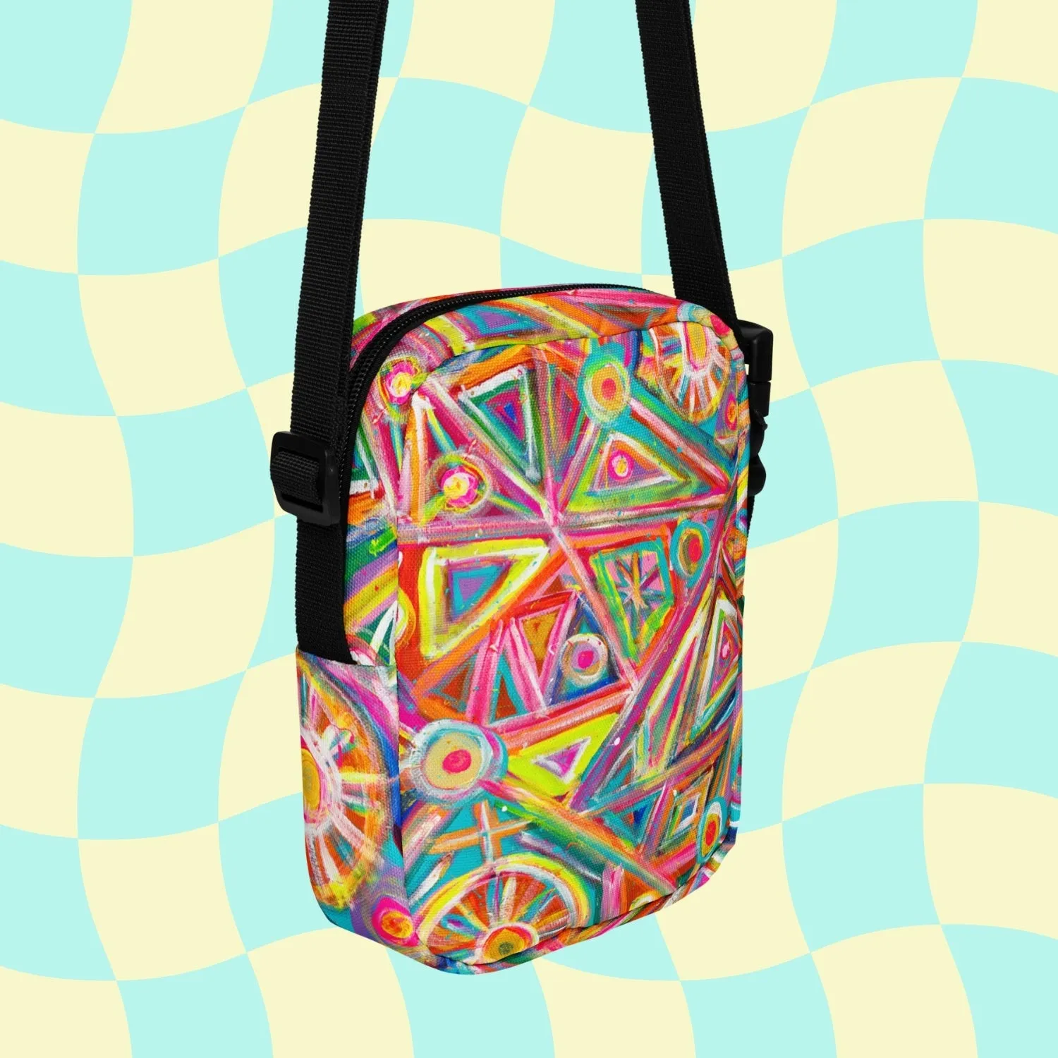 Tropical Geometry Mini Crossbody Bag
