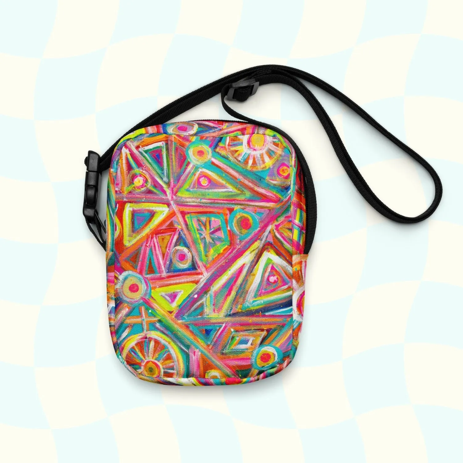 Tropical Geometry Mini Crossbody Bag
