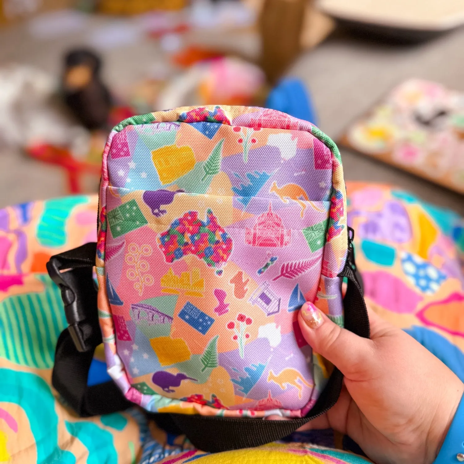 Tropical Geometry Mini Crossbody Bag
