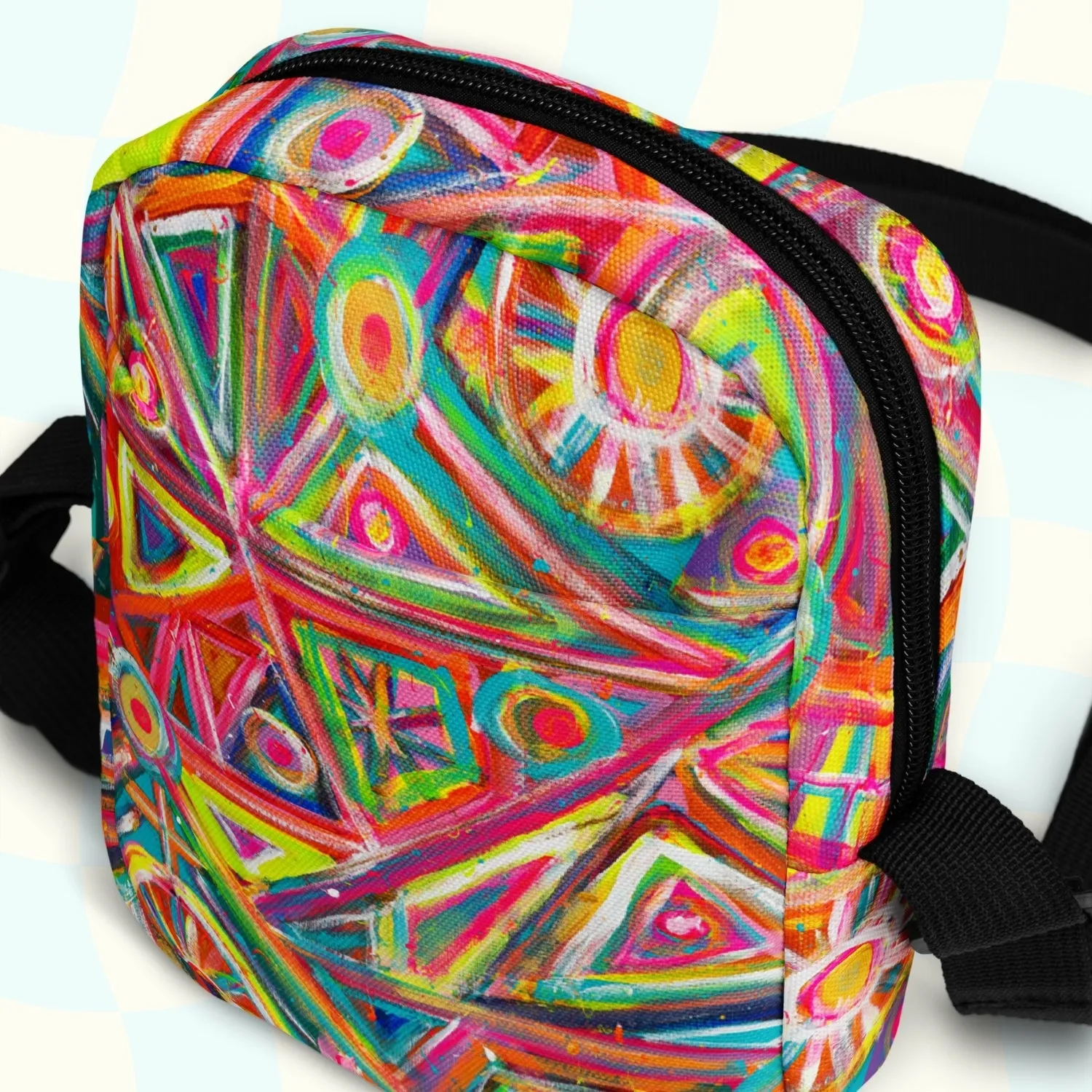 Tropical Geometry Mini Crossbody Bag