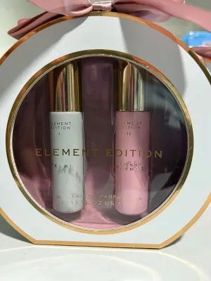 Tru ELEMENTS Pearl & Rose Quartz Eau De Parfum 2 pc Gift Set, 2 X .33 oz