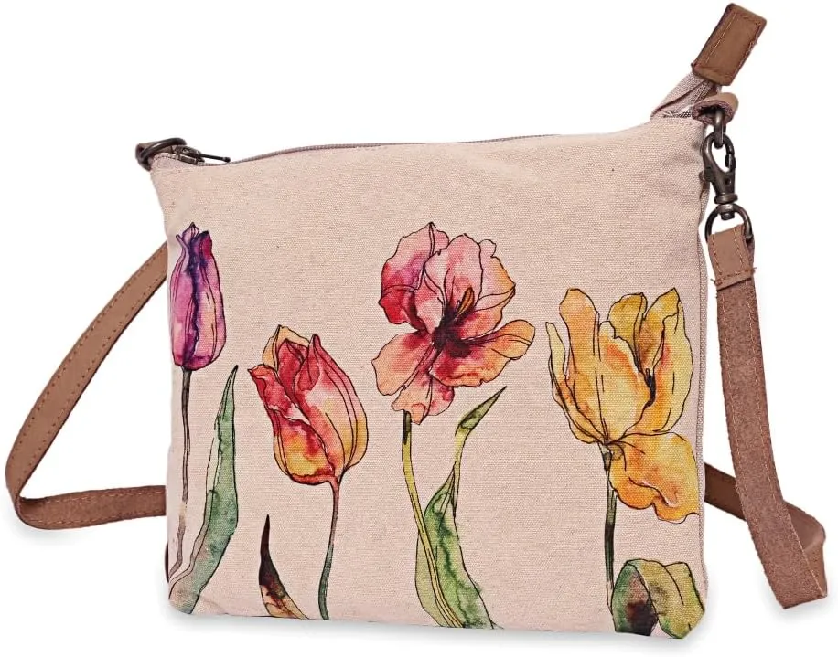 Tulips - Wristlet Wallets for Women, Crossbody Sling Bags, Tote Bag, Book Bag, Crossbody Purse, Cell Phone Purse