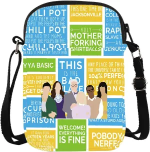TV Show Crossbody Bag Michael & Eleanor Fans Gifts TV Show Merchandise