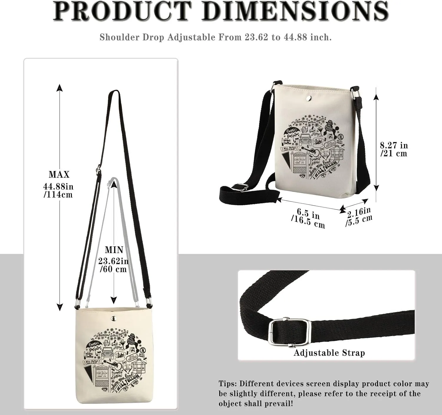 TV Show Inspired Tote Bags TV Show Fans Gift TV Show Lover Merchandise for Men Women