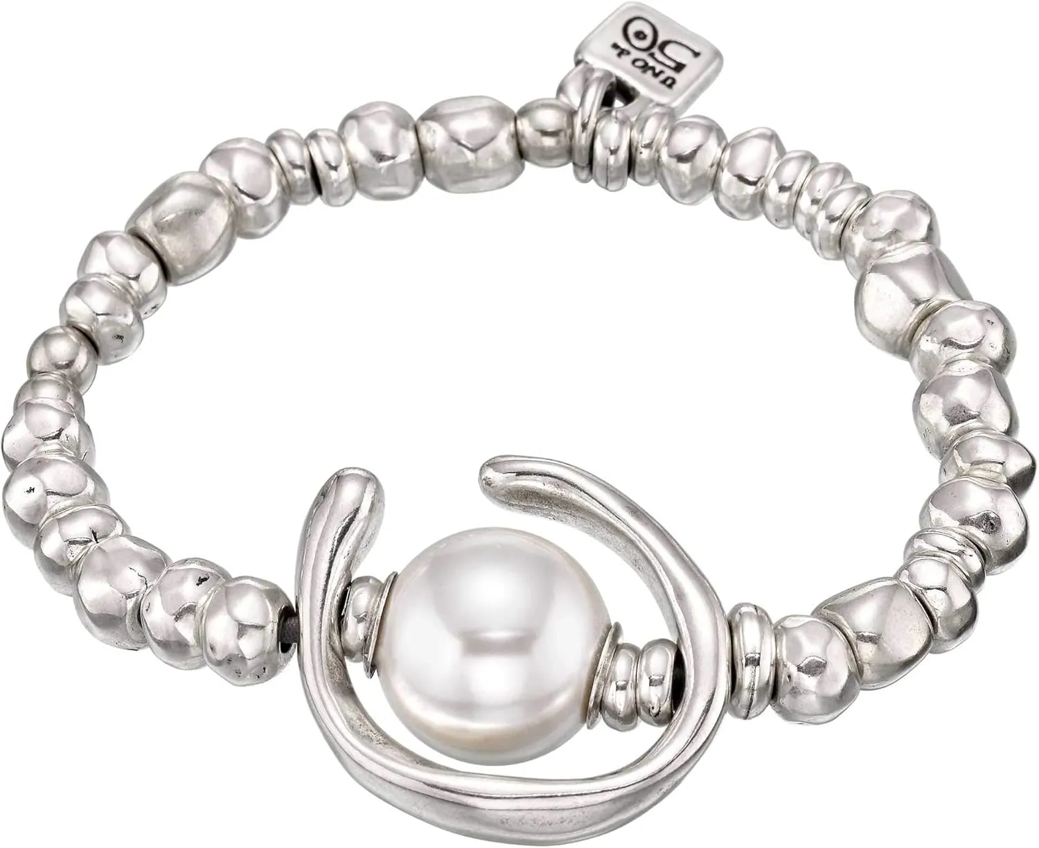 Uno de 50 Silver Modern Unisex Bracelet, Chain, Cable Chain, Toggle Clasp, PUL1358BPLMTL0L