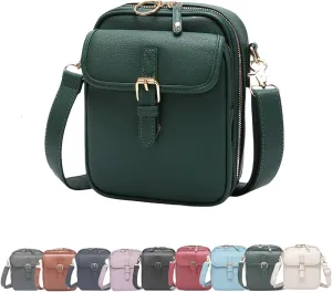 Urvashi Cross Body Bag, Crossbody Leather Bag, Tojoyride Crossbody Bag, Retro Double-Layer Large Capacity Mini Crossbody Bags