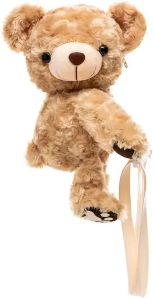 VALICLUD Lovely Teddy Bear Shaped Single- shoulder Bag Practical Girls Crossbody Purse Messenger Bag