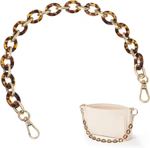 Vercord Handbag Chain Shoulder Bag Strap Replacement Acrylic Chain Decoration Purse Making Accessory 18inch