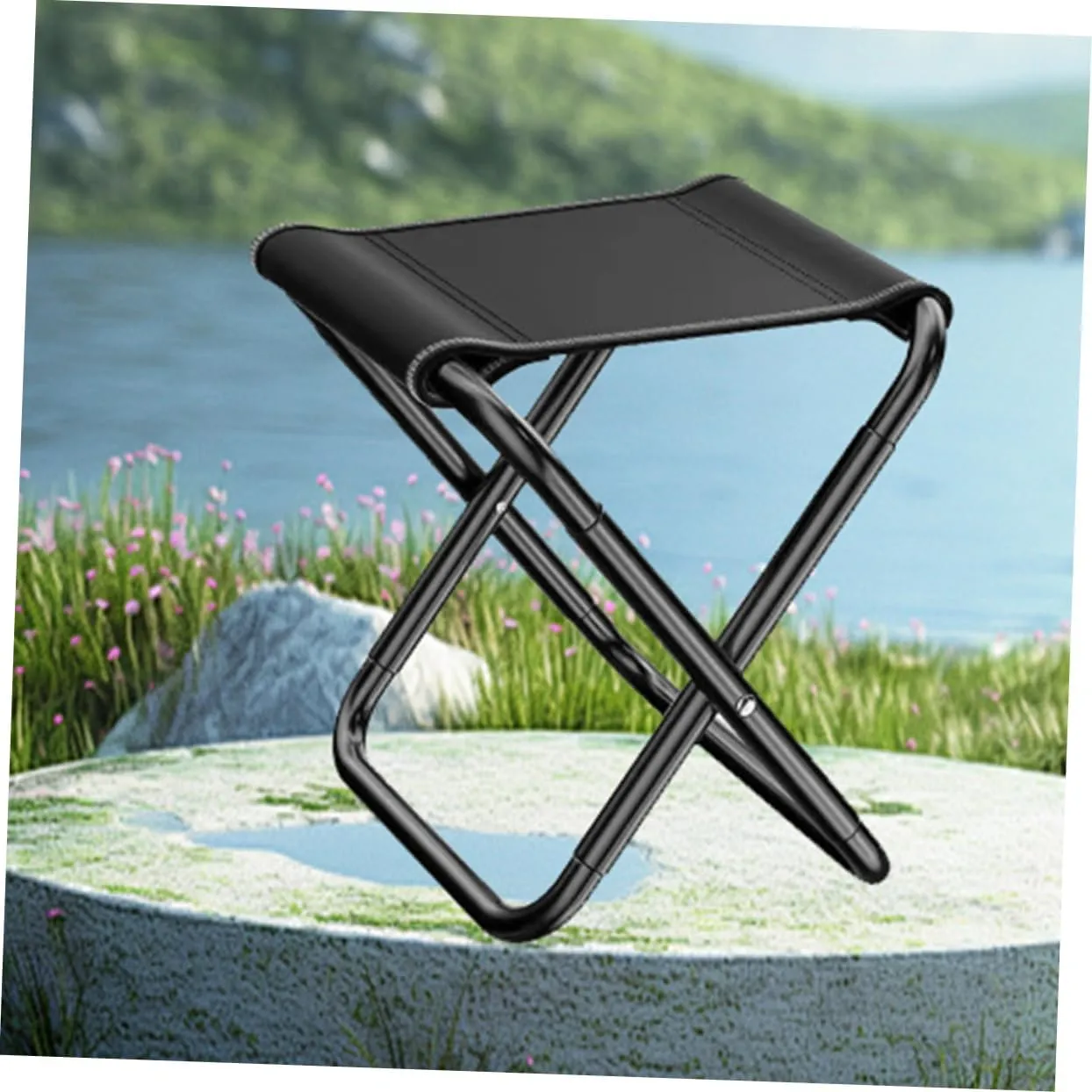 Versatile Portable Stool Folding Camping Chair Lightweight Sturdy Comfortable Ergonomic Non-Slip for Outdoor Use
