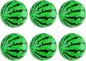 VICASKY 6Pcs Inflatable Watermelon Beach Balls for Beach Parties Fun Inflatable Ball for Adults Summer Pool Game Accessory