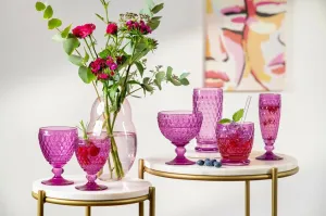 Villeroy & Boch Boston Berry Highball/Tumbler Set of 4, Made in Germany