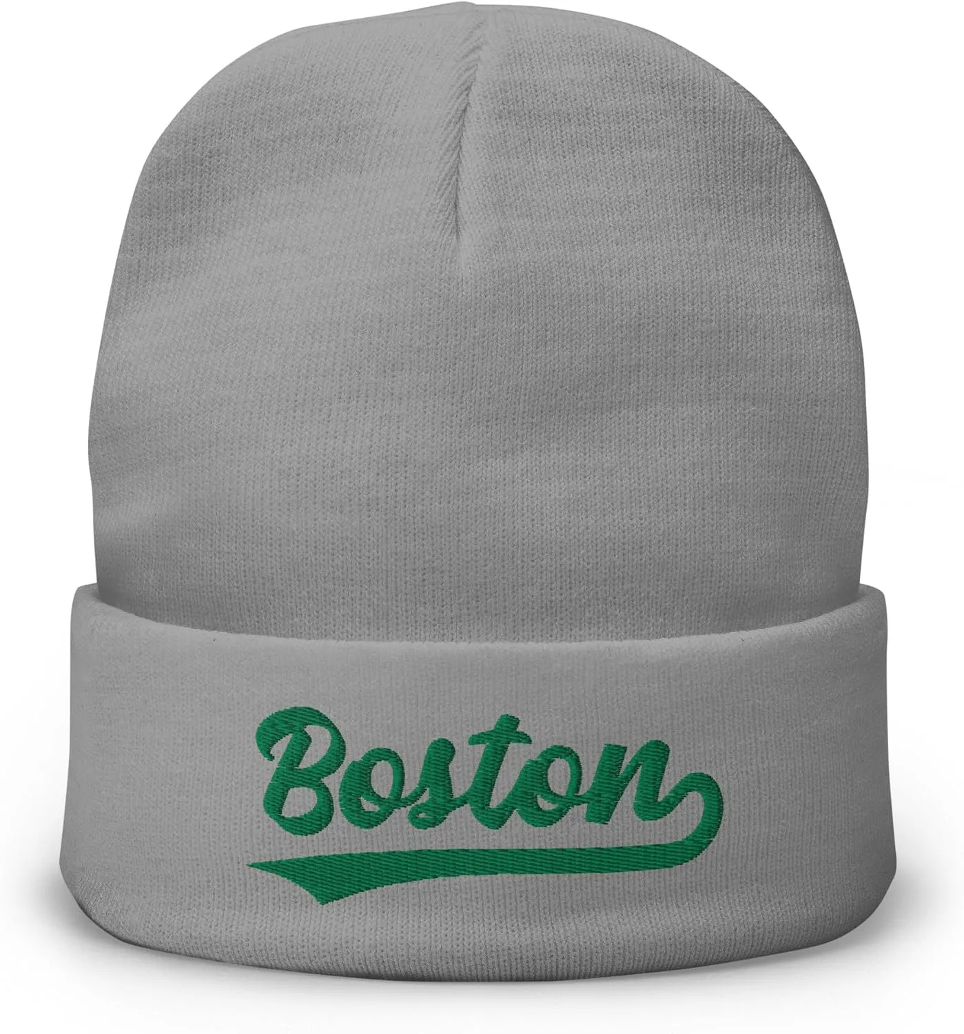 Vintage Boston Sports Script Retro Winter Beanie Hat Cap