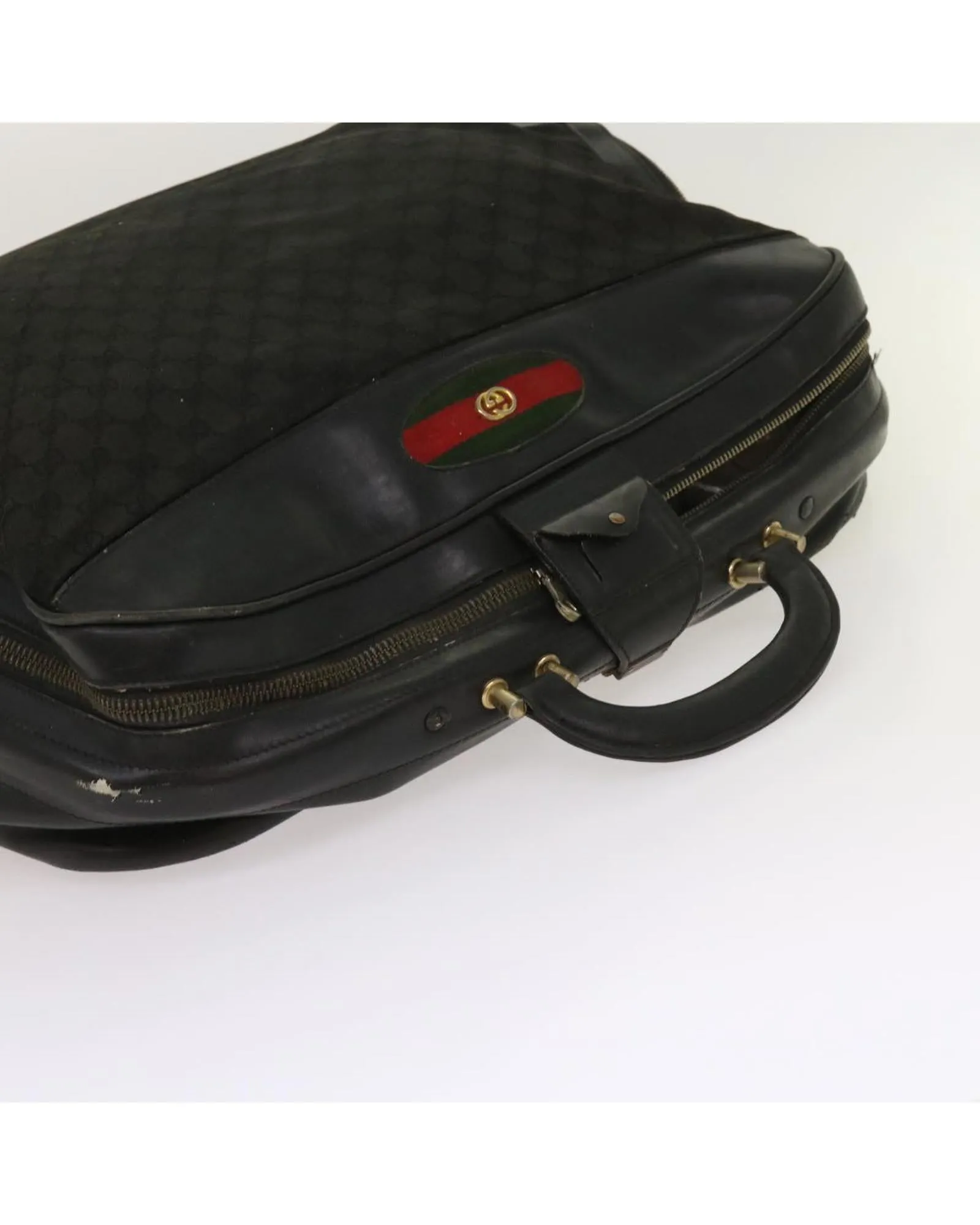 Vintage GG Canvas Boston Bag