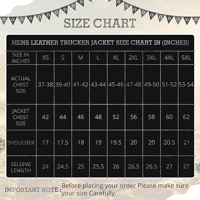 Vintage Trucker Leather Suede Jacket Men - Classic Denim Biker Jacket, Cafe Racer Jacket Western Cowboy Jacket