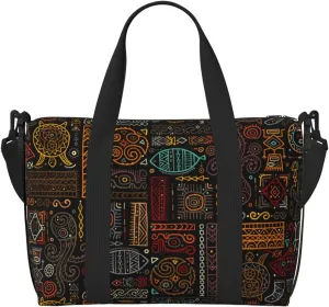 VOSERY Laptop Tote Bag for Women Work - Polynesian Turtles Gym Bag for Women Men, Personal Item Crossbody Travel Bags for Women Men Carry On, Overnight Weekender Bags for Women Travel