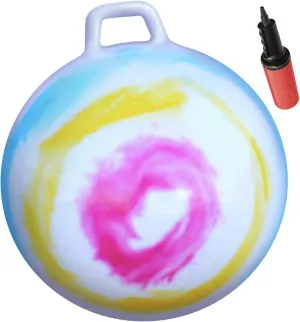 WALIKI Hopper Ball for Adults | 29-Inch Hippity Hop Ball | Jumping & Hopping Ball for Mom, Dad, Grandparents, and Fun Races | Tie-Dye