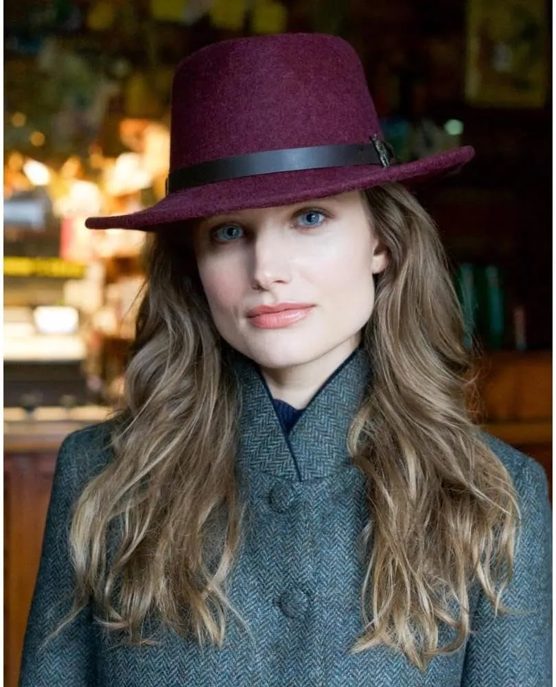 Walker and Hawkes - Jack Murphy Boston Wool Felt Hat w/Leather Band