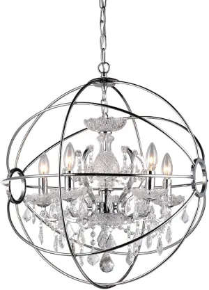 Warehouse of Tiffany RL6806B-16CH Saturn's Ring 16-inch Chandeliers, Clear, Grey