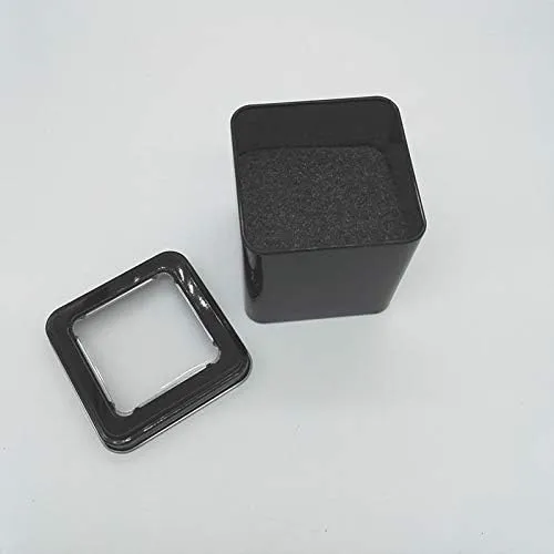 Watch Box Storage Case Iron Metal Transparent Window Top Display Gifts TIn F20173600