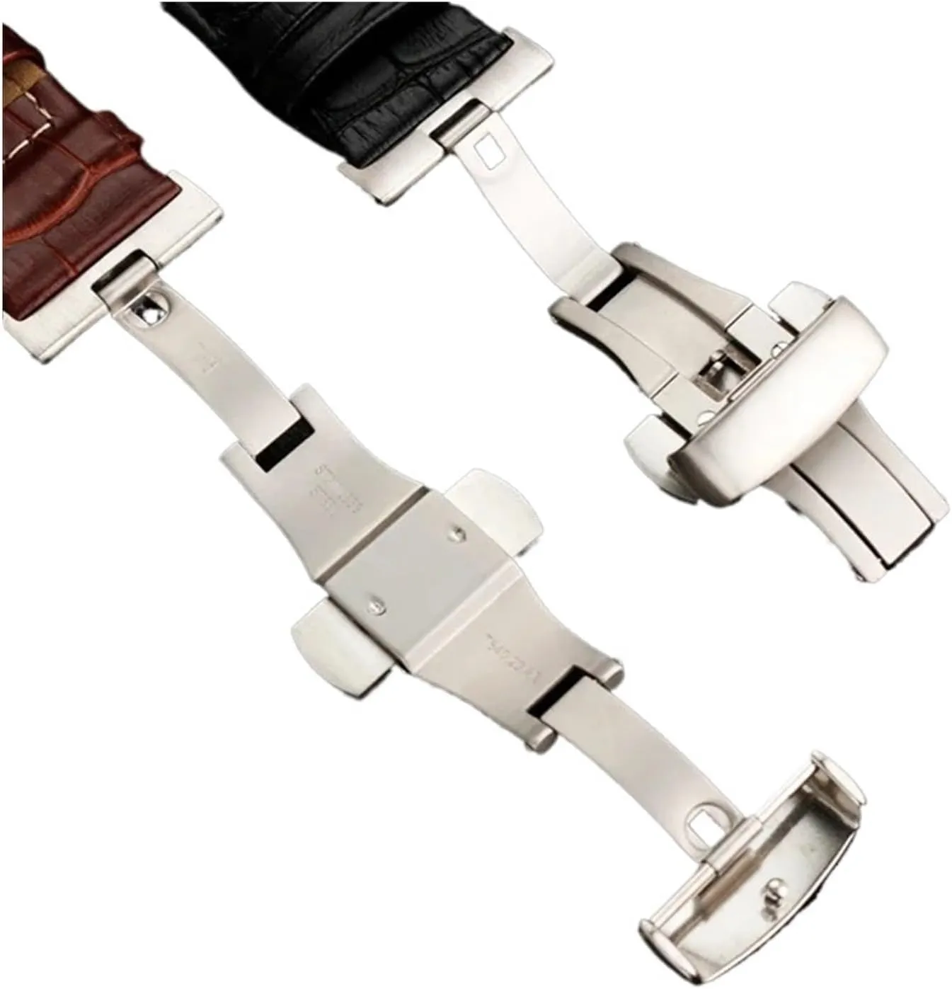 Watch Strap Compatible with Tissot 1853 Couturier T035 Genuine Leather Band T035410 T035407 T035617(Brown-no Buckle,22mm)