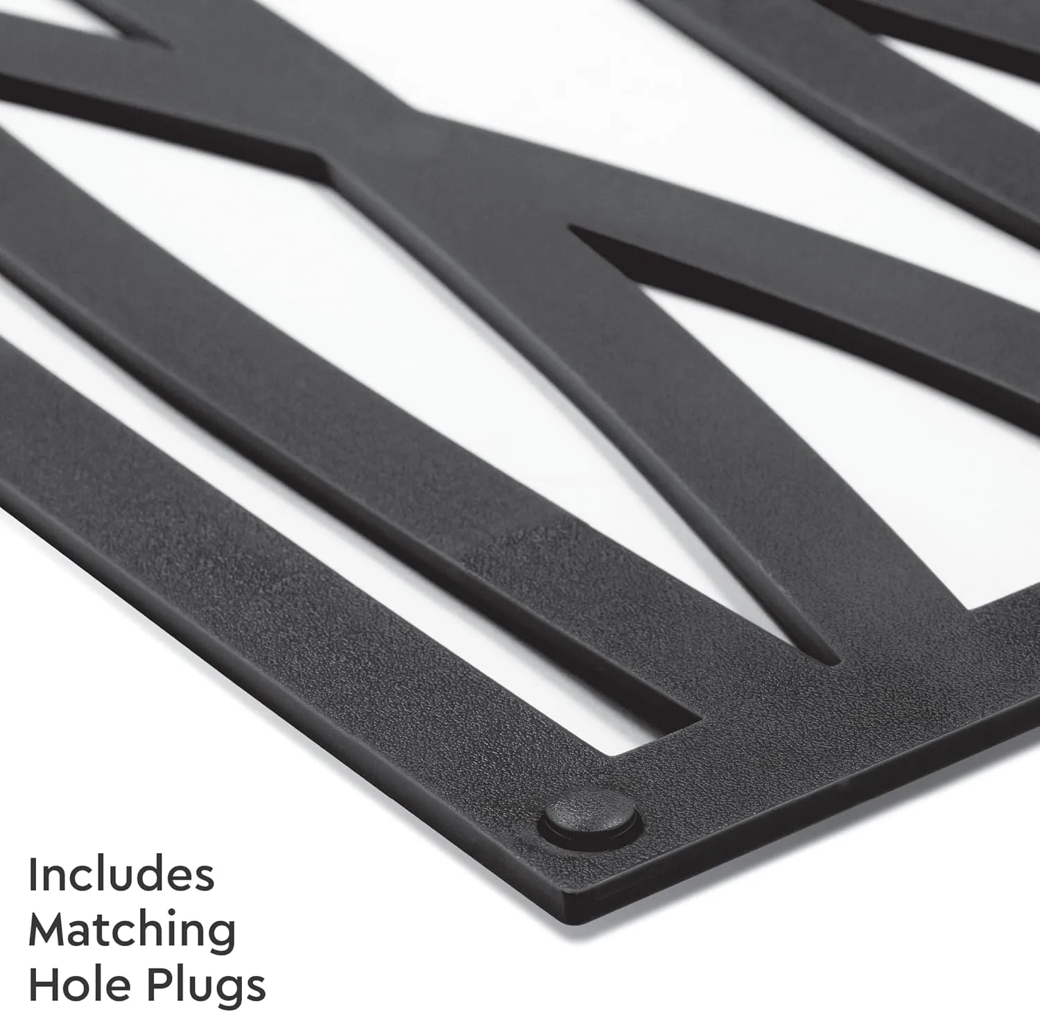 Wave Decorative Lattice, Privacy Screen, Deck Skirting, Multi-use Panel (2 ft. x 4 ft., Black, 1)