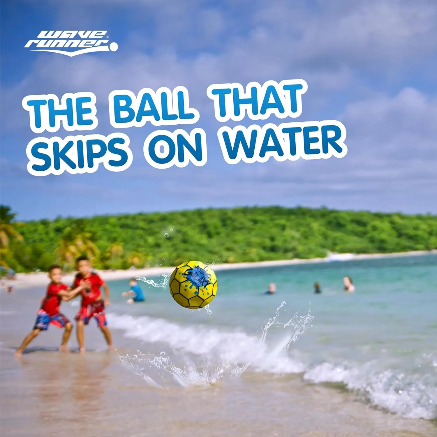 Wave Runner Galaxy Bounce Ball - Revolutionary Water Balls for Pool and Beach Fun, Ultimate Skipping and Bouncing Ball Pool Toy, Endless Summer Fun for Teens, Boys, Girls