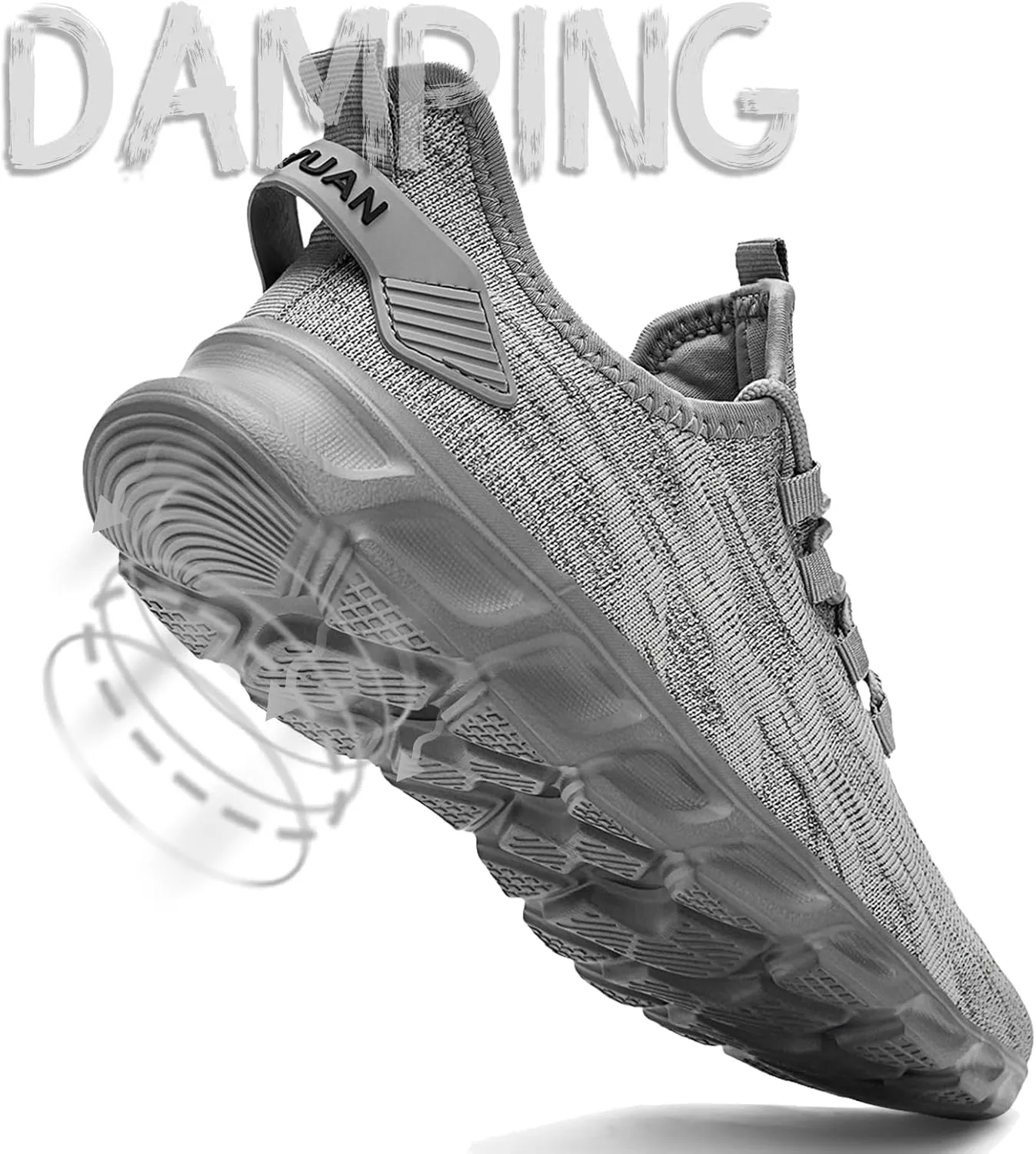 WCIDFY Men's Running Shoes Gym Tennis Work Shoes for Men Mesh Lightweight Athletic Sports Fashion Workout Casual Sneakers