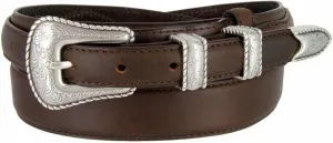 Western Buckle Belt Oil Tanned Genuine Leather Ranger Belt 1-3/8"(35mm) Taper to 3/4"(19mm) Wide-Multiple choices