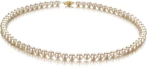 White 5-5.5mm AAAA Quality Freshwater Cultured Pearl Necklace for Women