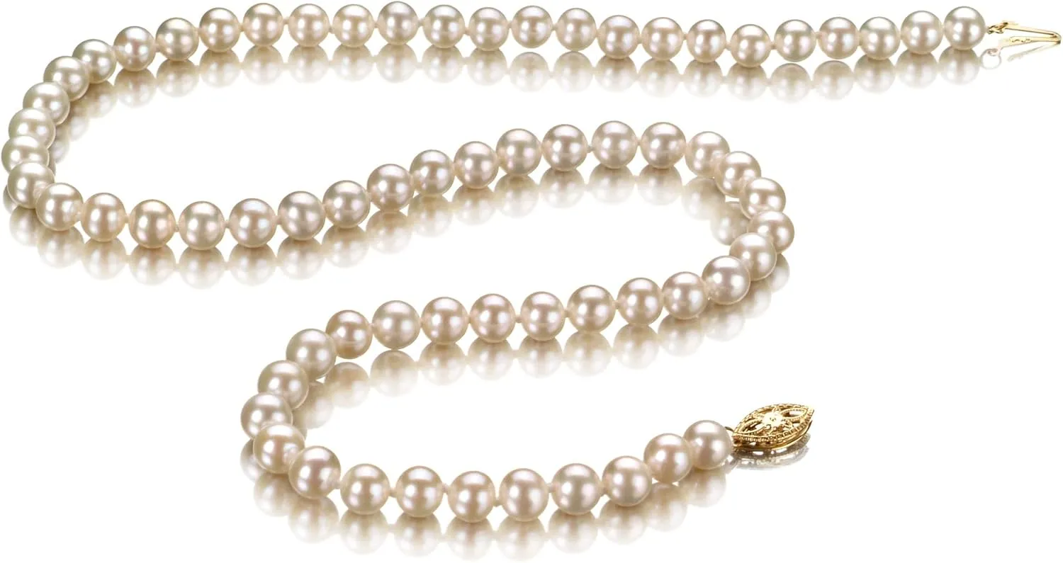 White 5-5.5mm AAAA Quality Freshwater Cultured Pearl Necklace for Women