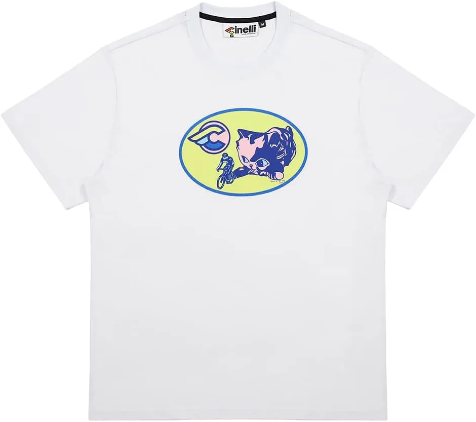 White Kitten T-Shirt by Cinelli