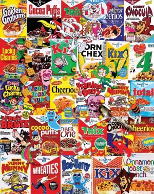 White Mountain Puzzles Cereal Boxes - 1000 Piece Jigsaw Puzzle