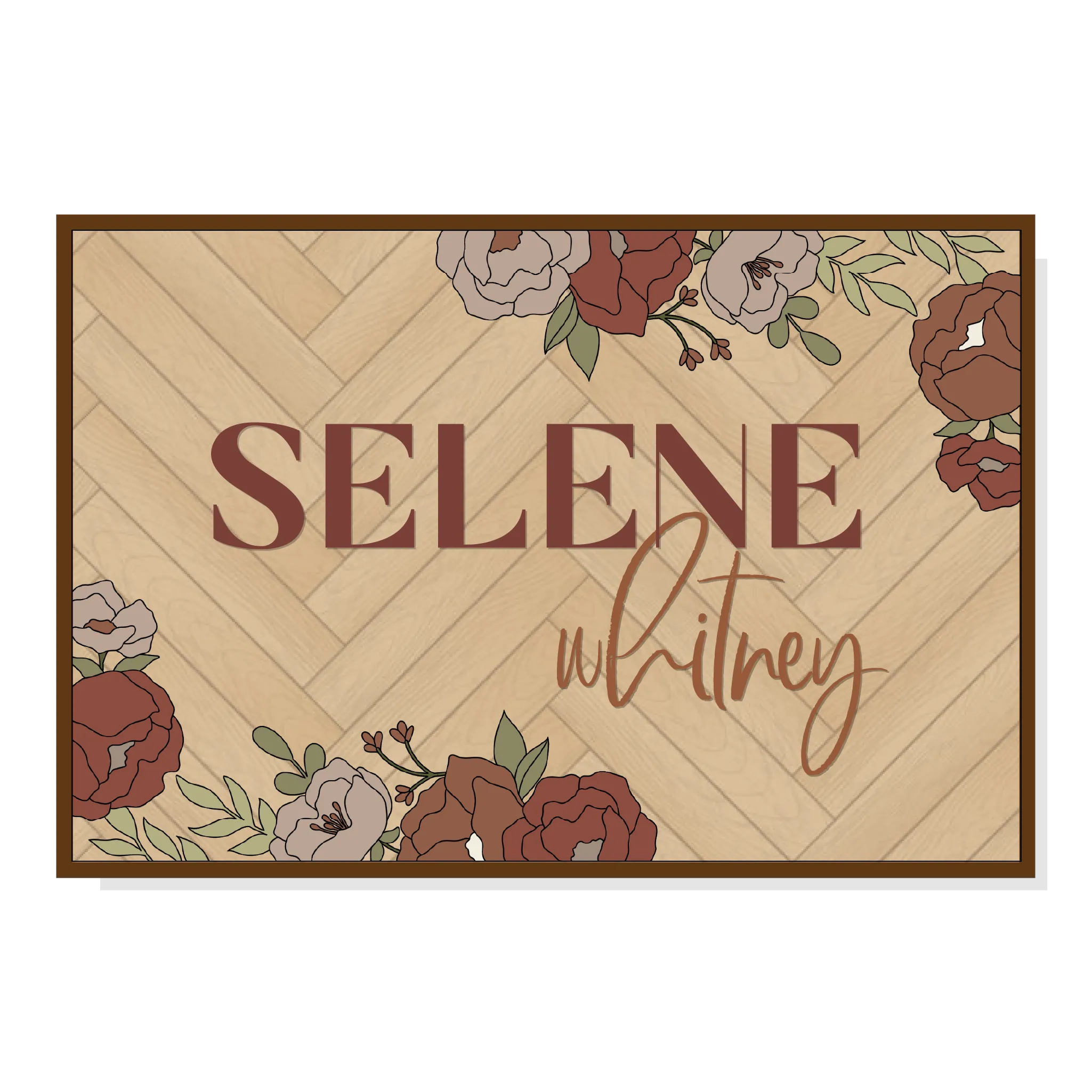 Whitney | Rectangle | Corner Floral