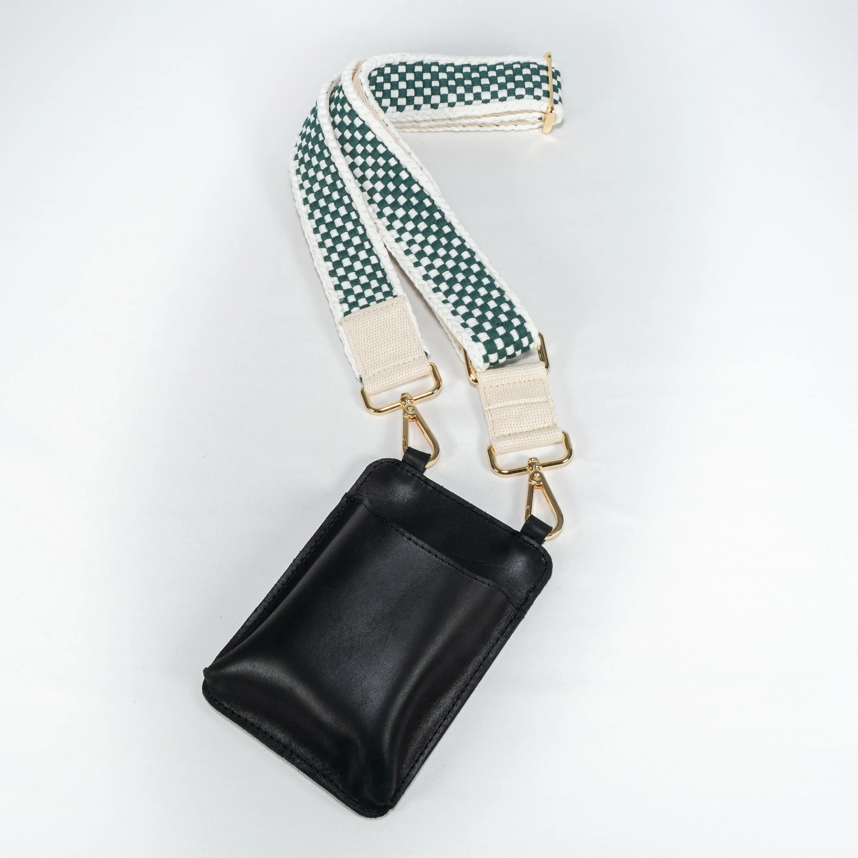 Wholesale: Woven Bag Strap Green & White