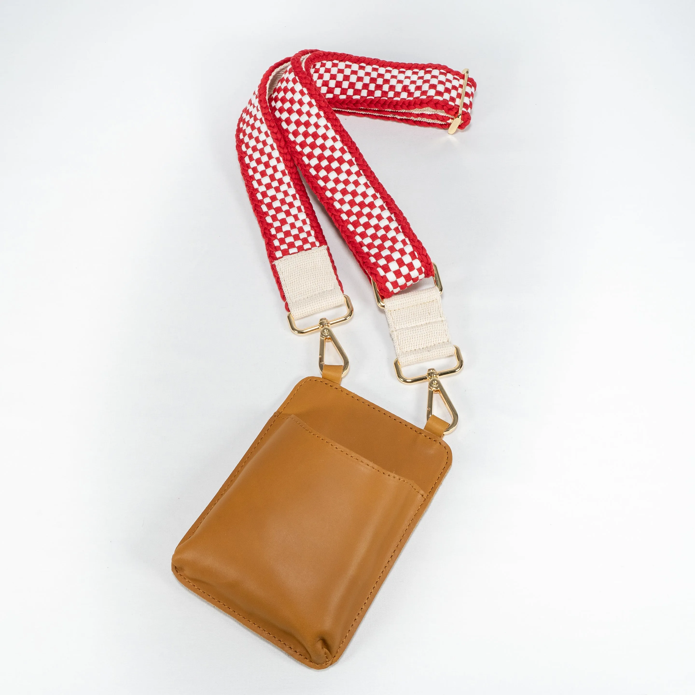 Wholesale: Woven Bag Strap Red & White