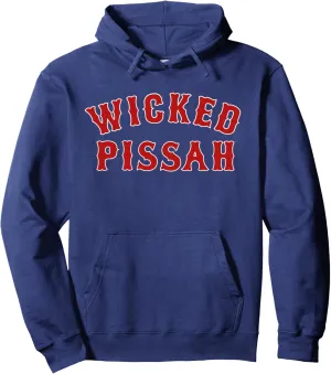 Wicked Pissah Funny Pisser Boston New England Southie Gift Pullover Hoodie